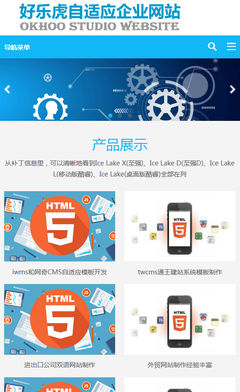 打造企業品牌新標桿 基于帝國CMS的HTML5自適應藍色整站模板解決方案